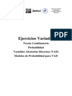 Ejercicios Variados - Combinatoria, Probabilidad, Variables Aleatorias y Sus Modelos1