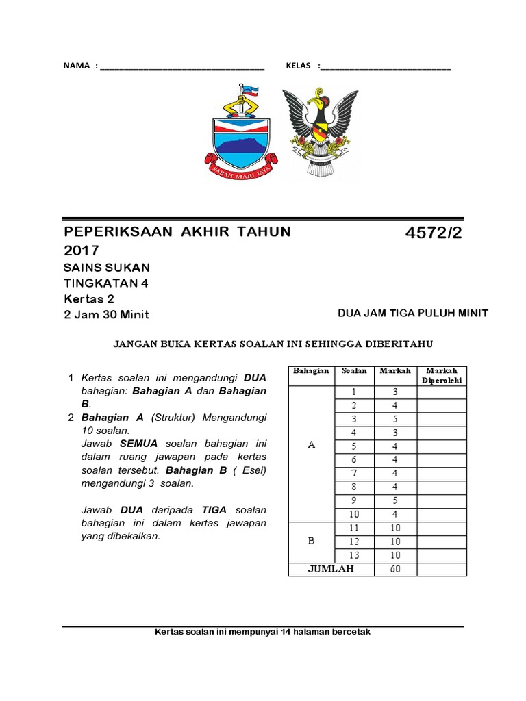 Final Exam Ss K2 T4 2017 Latest Update 26 9 Pdf