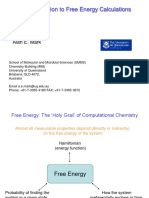 An Introduction To Free Energy Calculations: Alan E. Mark