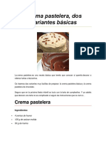 Crema Pastelera