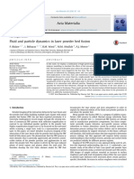 Fluid and particle dynamics in laser powder bed fusion