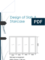 Design of Slab & Staircase - Steps, Loads, Moment Calculation