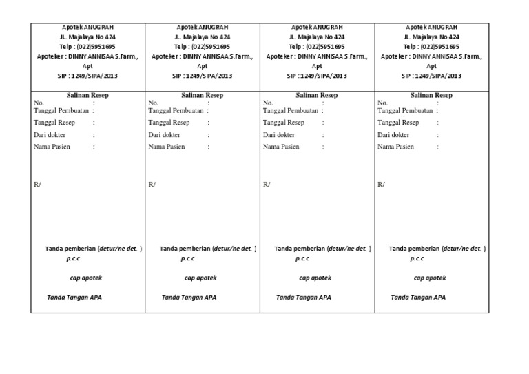 Copy Resep | PDF