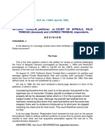 Arturio Trinidad, Petitioner, vs. Court of Appeals, Felix TRINIDAD (Deceased) and LOURDES TRINIDAD, Respondents