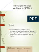 Análisis de Fourier Numérico Realizado Utilizando MATLAB