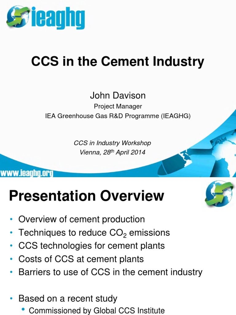 CCS in The Cement Industry | PDF | Carbon Capture And Storage | Cement