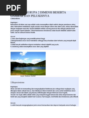 20 Gambar  Pemandangan Alam Termasuk  Karya  Seni  Berapa 