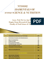 NT10102 Fundamentals of Food Science & Nutrition