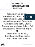 PVC - Song of Transfiguration