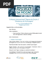 Programa Provisório Colóquio Internacional Figuras da Ficção