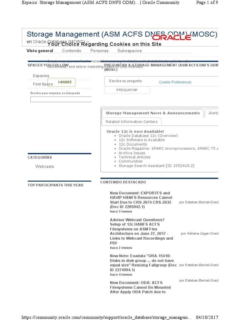 Understanding ACFS and CRS-5016 Issues | PDF | File System | Oracle ...