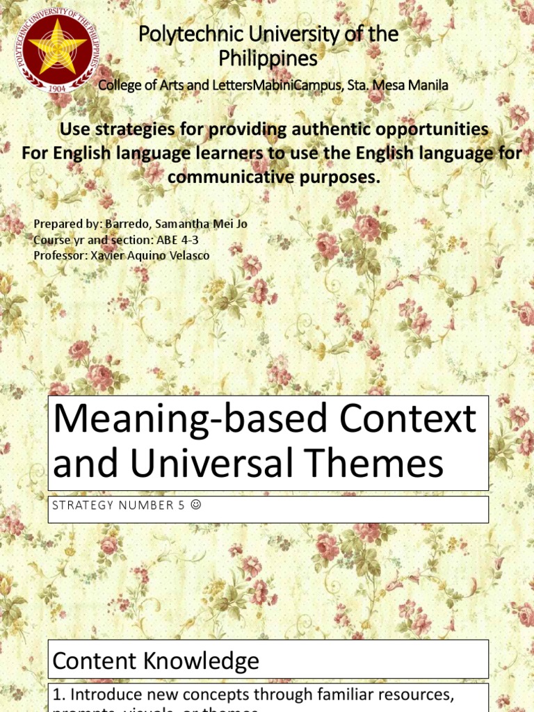 Polytechnic University of The Philippines | PDF | Language Arts ...