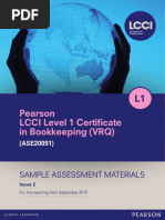 Lcci Level 1 | PDF | Debits And Credits | Bookkeeping