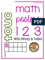 Touch Math Posters 1-9 With Money & Tallies