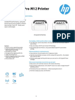 HP Laserjet Pro M12 Printer Series: Small Price. Big Performance. Smart Choice