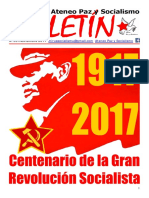 Boletin Del Ateneo Paz y Socialismo de Noviembre de 2017