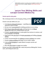 27 Ways To Improve Your Writing Skills and Escape Content Mediocrity