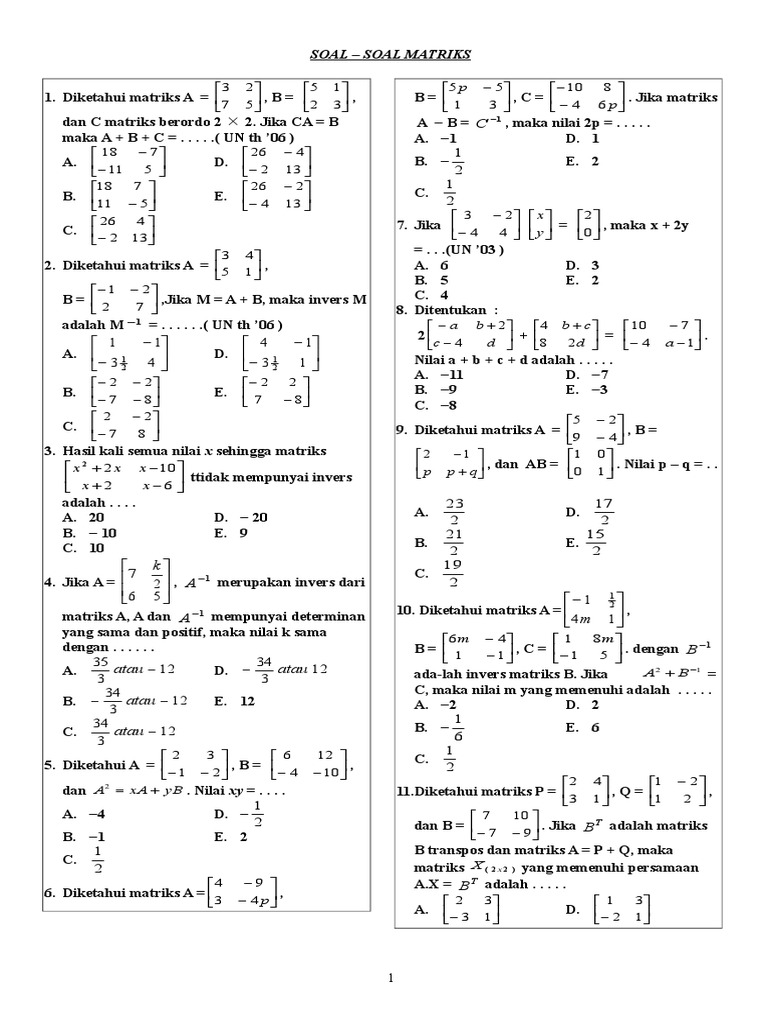 Matriks | PDF | Méthodes et références pédagogiques | Sciences et ...