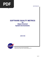 NASA Software Quality Metrics Thesis Object Oriented Systems