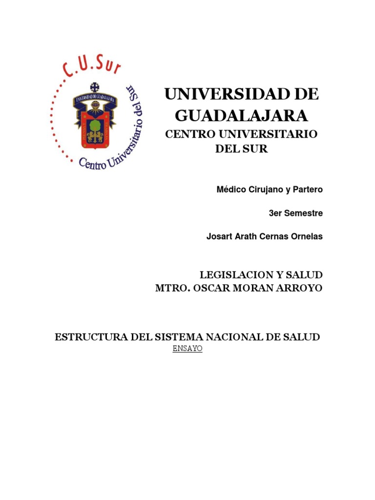 Estructura Del Sistema Nacional de Salud en Mexico | PDF | Sistema de ...