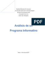 Analisis Programa Informativo