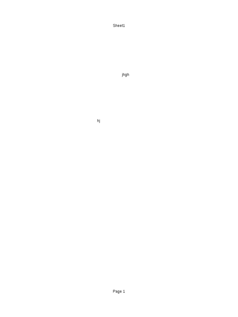 Sheet 1 | PDF