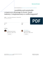 Pertemuan 5 - Li, N. and A. Toppinen, (2011), Corporate Responsibility and Sustainable Competitive Advantage in Forest-Based Industry - Complementary or Conflicting Goals