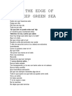 From The Edge of The Deep Green Sea Letras en Español La Cura Rudy