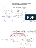 Calculating sound pressure level from sound power level