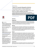 Impact of Juvenile Idiopathic Arthritis Associated Uveitis in Early Adulthood