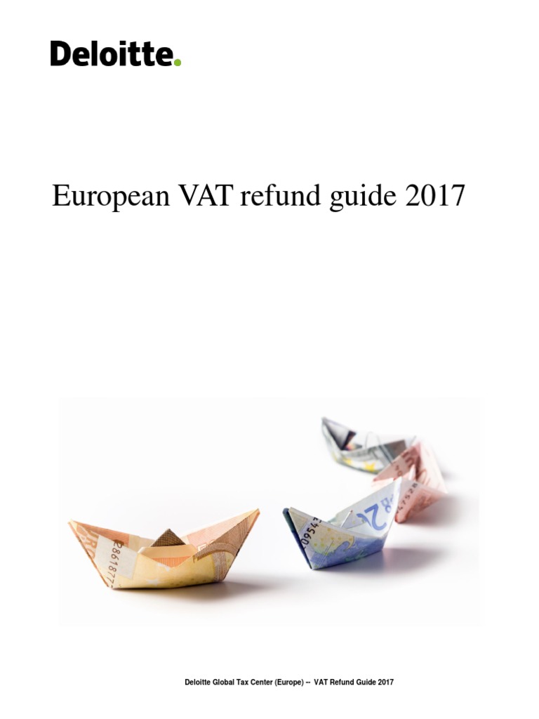 European VAT refund guide 2017 Value Added Tax Invoice