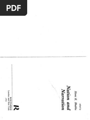 Homi Bhabha's Nation and Narration | PDF