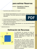 Cálculos Estimacion Recursos Reservas