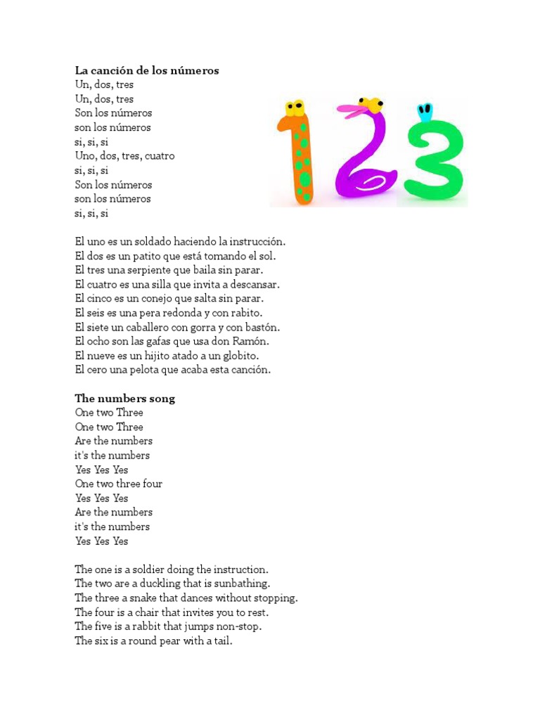 Canciones Infantiles Ingles Espanol 17
