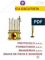 Técnica Escutista - Bandeiras, protocolo, formaturas, Sinais de Pista e Sonoros