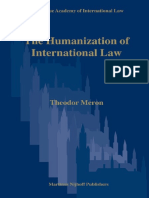 Theodor Meron - The Humanization of International Law