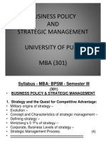 Business Policy and Strategic Managment