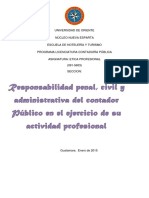 Responsabilidad Penal, Civil y Administrativa Del Contador Público