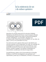 Confirmada La Existencia de Un Nuevo Tipo de Enlace Químico