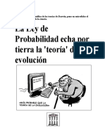 La Ley de Probabilidad echa por tierra la teoría de la evolución.pdf
