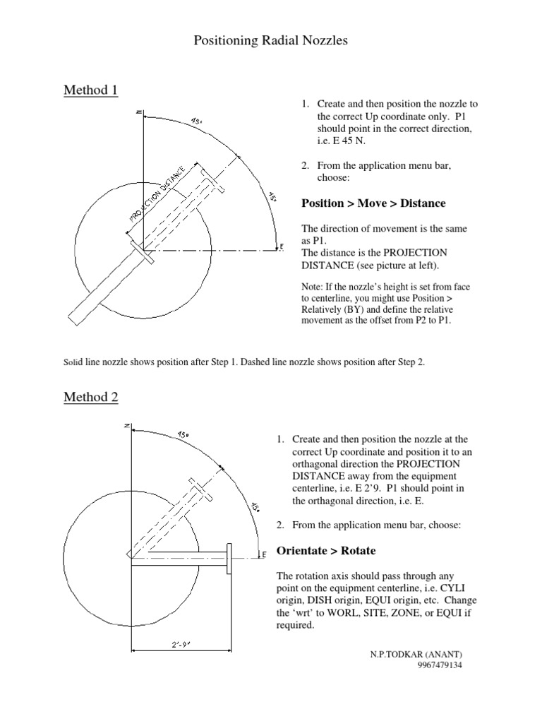 Positioning Techniques for Radial Nozzles | PDF | Classical Mechanics ...