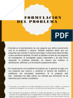 Formulacion Del Problema