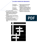 Crucigrama Material de Laboratorio PDF