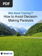 BiteSizedTraining-DecisionMakingParalysis