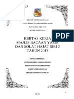 Kertas Kerja Program Bacaan Yasin Dan Solat Hajat Siri 2