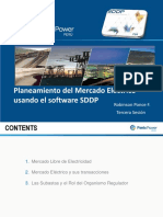 Planeamiento Del Mercado Eléctrico Usando El Software SDDP Tercera Sesión