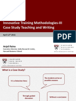 Technical Session 7 Innovative Training Methologies IIICase Study Teaching Anjali Raina April 2015