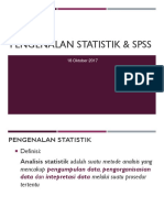 Pengenalan Statistik & SPSS (18 Oktober 2017)