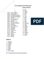 Código de comunicação internacional