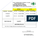 Hasil Evaluasi THD Penyamapaian Informasi Di Tempat Pendaftaran